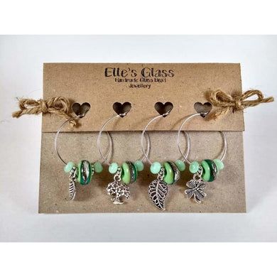 Nature Themed Wine Glass Charms