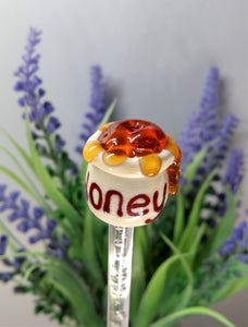 Glass Honey Pot
