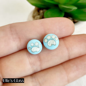 Paw Print Studs