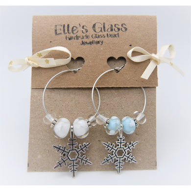 Snowflake Wine Glass Charms