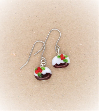 Christmas Pudding Earrings